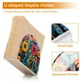 thumbnail image 5 of Yayeee Napkin Holder for Table Set of 2 Kitchen Paper Tissue Organization, Orange Colorful Flowers, 5 of 8