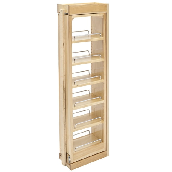 Rev-A-Shelf 3" x 36" 5-Shelf Wall Filler Pullout, Natural