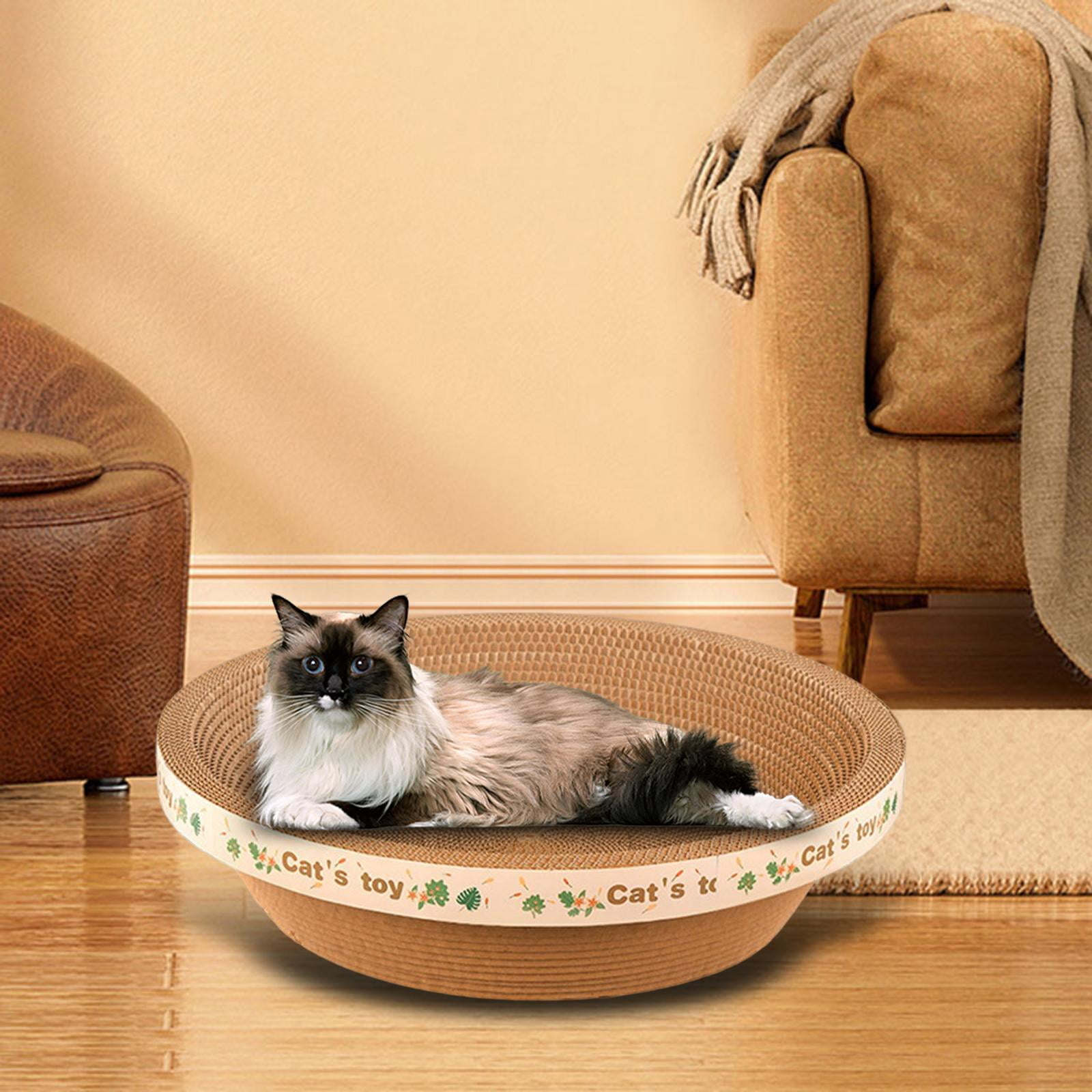 Bvdfgk Cat Scratcher Cardboard Furniture Protection Lounge Cat Beds Scratch Pad Durable large with stickers