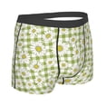 thumbnail image 4 of Uemuo Daisies Flowers Pattern Men's Boxer Briefs,Trunk Anti-Chafing,Comfortable, Durable, and Stylish Underwear-Medium, 4 of 9