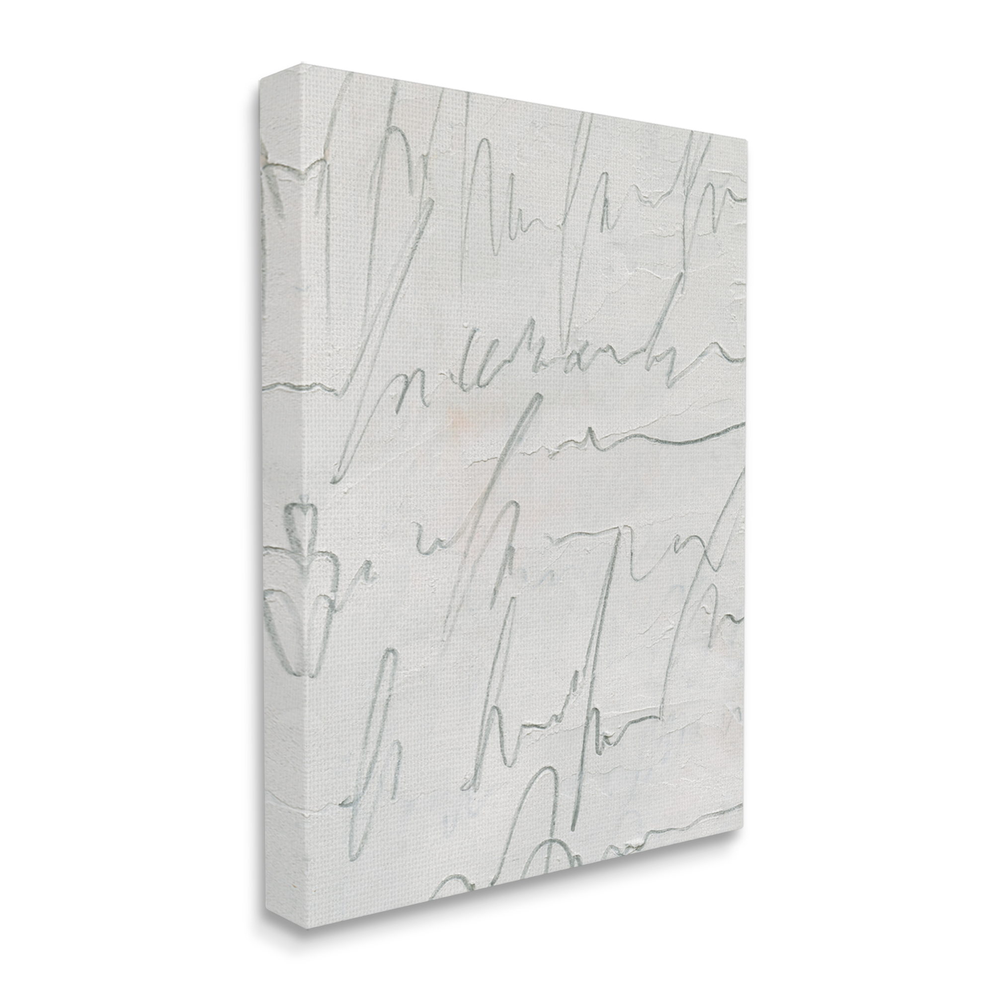 Stupell Industries Contemporary Cursive Script Abstract Scribble Words Painting Gallery Wrapped Canvas Print Wall Art, Design by Emma Caroline