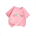 thumbnail image 4 of Hauts et T-Shirts pour Filles, Mignon Imprimé Graphique, Col Rond, Manches Courtes, pour l'Été, Tenue Décontractée, 4 of 4