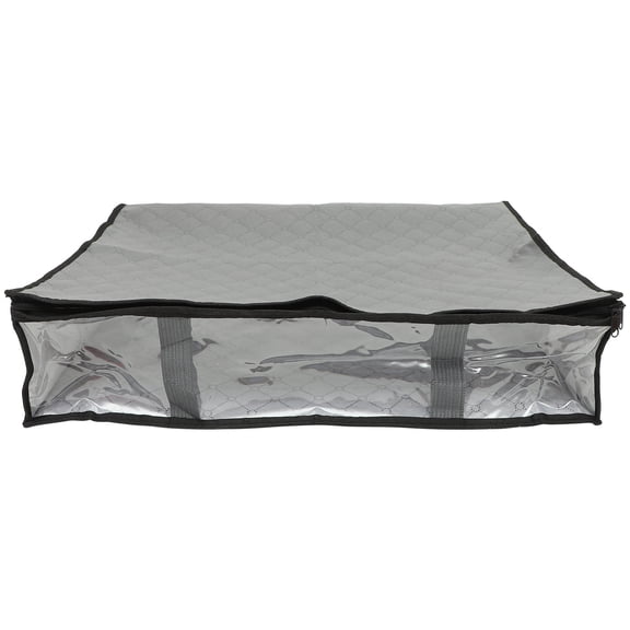 BEADCEST Under Bed Storage Bag Grey 1Pack 23.6X17.7X5.9In Non-Woven Fabric