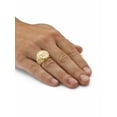 thumbnail image 3 of PalmBeach Jewelry Men's Gold-Plated American Eagle Coin Replica Nugget-Style Ring, 3 of 5
