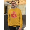 thumbnail image 2 of 4Th Of July Usa Sweatshirt Men -Image by Shutterstock, Male Medium, 2 of 4
