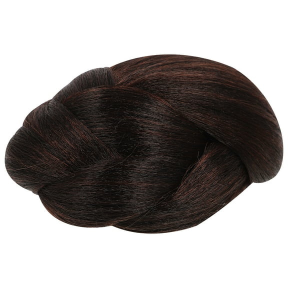 HOMOBABE 1Pack Synthetic Fiber Hair Extension Chignon Jaw Clip Bun Wig Hairpiece for Women Ballet Dance