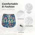thumbnail image 4 of Balery Colorful Flowers Pantalones cortos deportivos para mujer con forro y dos bolsillos, elásticos, para entrenamiento, gimnasio, yoga-XX-Large, 4 of 7