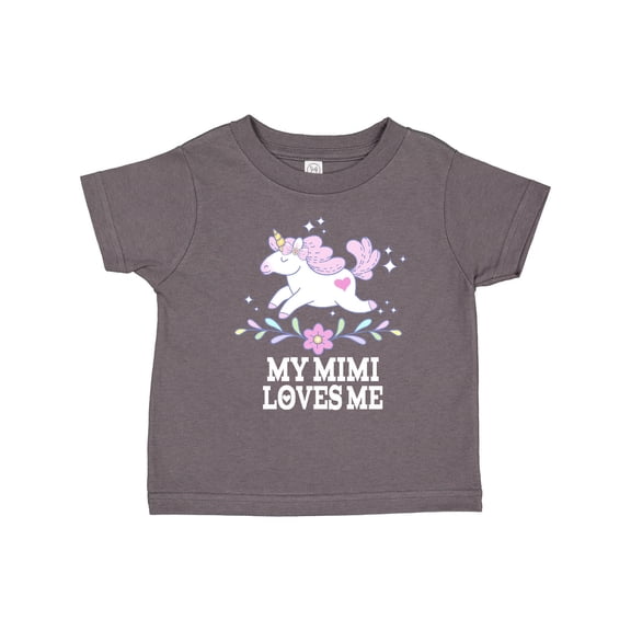 Inktastic My Mimi Loves Me Unicorn Girls Toddler T-Shirt