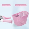 thumbnail image 2 of Graflsoa Vélo pour Enfants Rose en Acier à Haute Teneur en Carbone avec Dossier de Sécurité, Filet de Protection et Roues à DEL pour Filles de 2 à 10 Ans (14 Po), 2 of 7