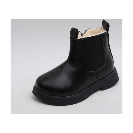 

Toddler Boots Boys And Girls Waterpoor Ankle Boots Side Zipper Booties Windproof Short Boots
