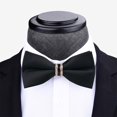 thumbnail image 3 of Skymirror Men Bow Tie Formal Business Style Rhinestone Decor Exquisite Satin Bright Color Smooth Solid Color Party Banquet Wedding Groom Bow Clothes Accessories, 3 of 8