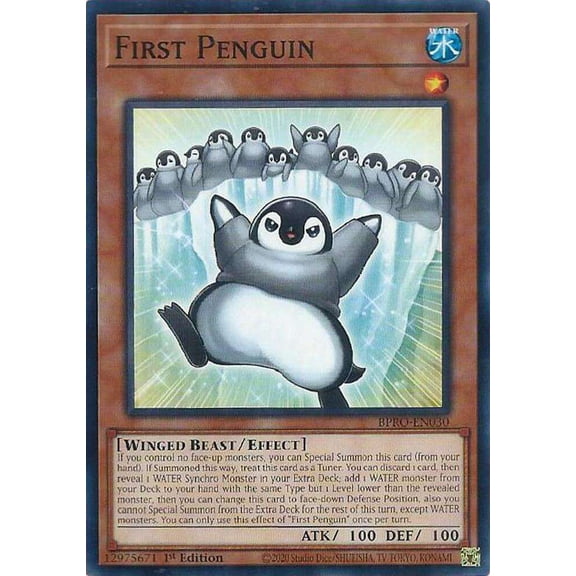 YuGiOh Burst Protocol Common First Penguin BPRO-EN030