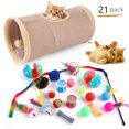 thumbnail image 1 of Summary Pet Cat Toy Set 21 Pcts Cat Channel Funnies Stick Plush Mouse Amazon Combination Toy, 1 of 7