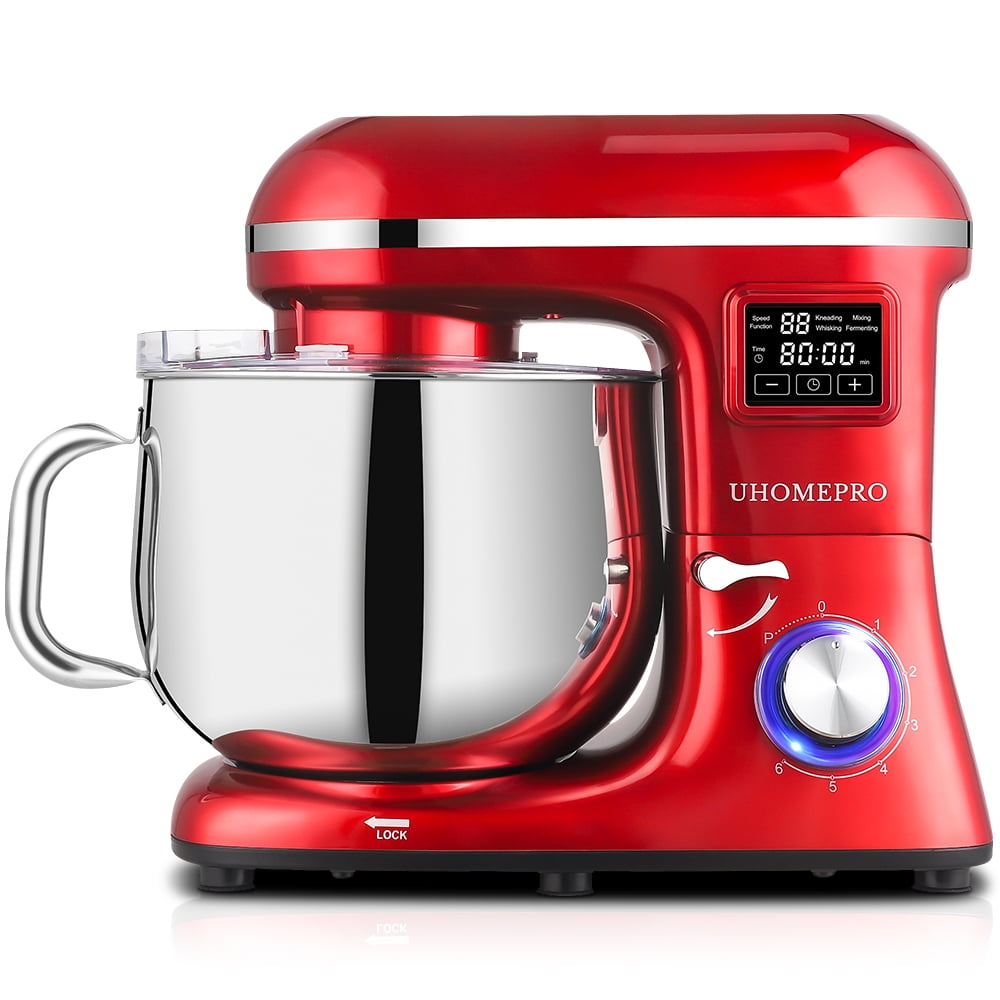 Free Shipping! uhomepro 8.5QT Stand Mixer for Home Commercial, 6+0+P-Speed Tilt-Head 660W Kitchen Dough Mixer, LED Display Electric Cake Mixer With Dough Hook, Beater, Egg Whisk, Spatula, Dishwasher Safe, Black - Walmart.com Free Shipping! uhomepro 8.5QT Stand Mixer for Home Commercial, 6+0+P-Speed Tilt-Head 660W Kitchen Dough Mixer, LED Display Electric Cake Mixer With Dough Hook, Beater, Egg Whisk, Spatula, Dishwasher Safe, Black - Walmart.com