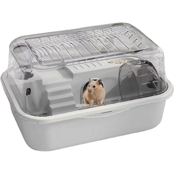 Double Layer Hamster Cage, Anti-Escape Small Animal Habitat, For Hamster, Guinea Pig, Gerbil, Reptiles, 35x25x20 cm
