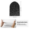 thumbnail image 2 of Lsque Black And White Dotted Pattern Knitted Beanie, Unisex Winter Hat, Knit Hat Winter Beanies Thick Fisherman Beanies Cuffed Plain Skull Caps, 2 of 6