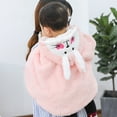 thumbnail image 4 of WhouRiu Girls Winter Coat Lined Cute Cartoon Hood Cape Child Warm Thickened Outerwear Windproof Coats Pink,Sized 0-3, 4 of 8
