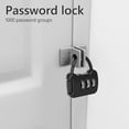 thumbnail image 4 of Yucurem 3 Digit Padlock Luggage Lock Metal Anti-theft for Backpack Locker Essential for Travel (Black), 4 of 8