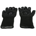 thumbnail image 1 of Guantes Ignífugos Para Parrilla, Guantes Negros Para Barbacoa, Silicona De Algodón, Antideslizantes Para Hornear, 1 of 7