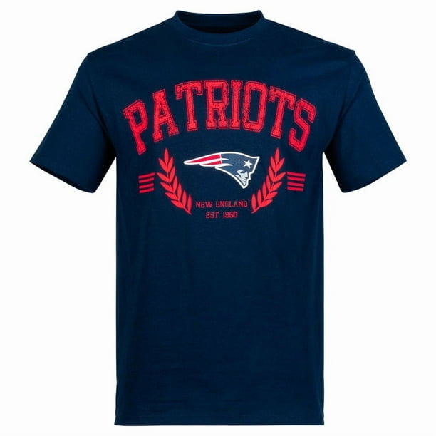 Playera Basica Deportiva NFL con escudo New England Patriots para