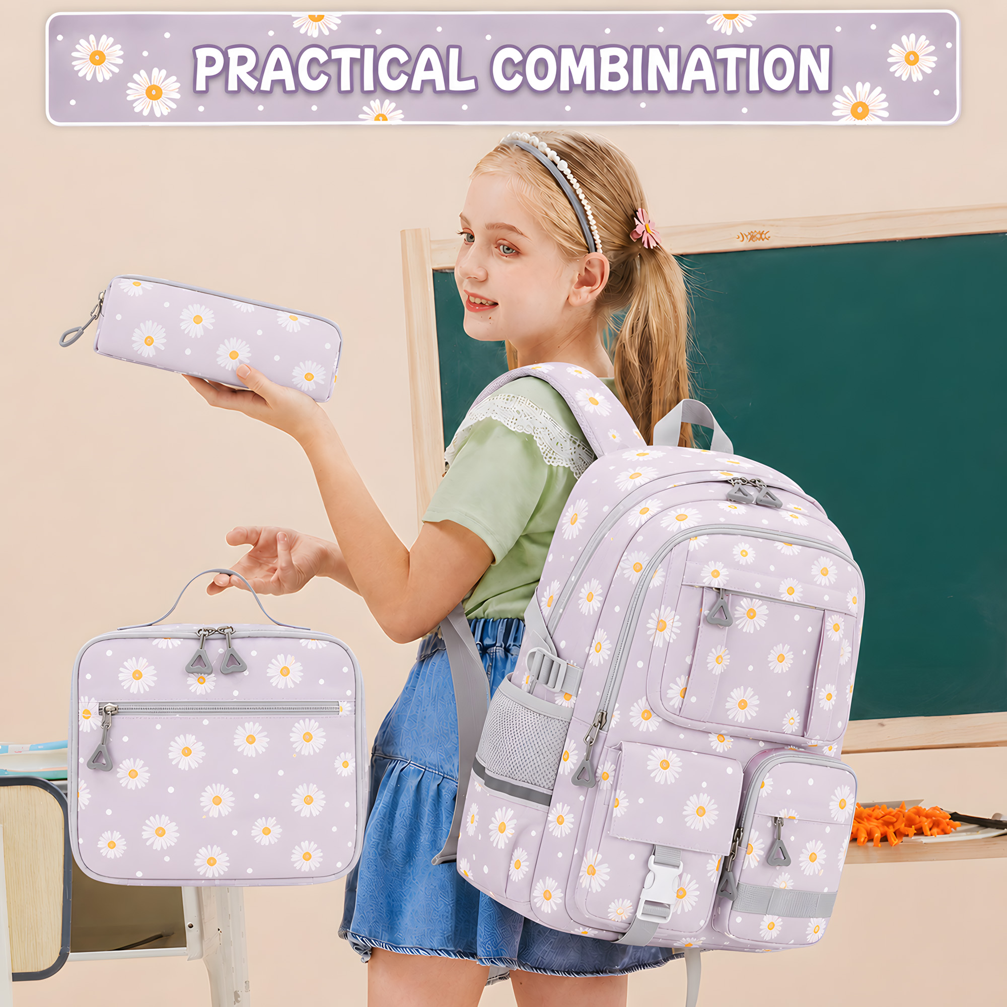 Soda Candy 3-Piece Backpack Set with Lunch Bag photo 3