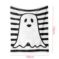 thumbnail image 3 of Fiudx Ofertas relámpago del día Nueva manta tipo chal de franela para la siesta con diseño de fantasmas blancos y bonitos de Halloween, 3 of 5