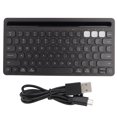 thumbnail image 1 of Ik8500 Teclado Bluetooth empresarial portátil multifunción para computadora, teléfono, tableta (negro), 1 of 8