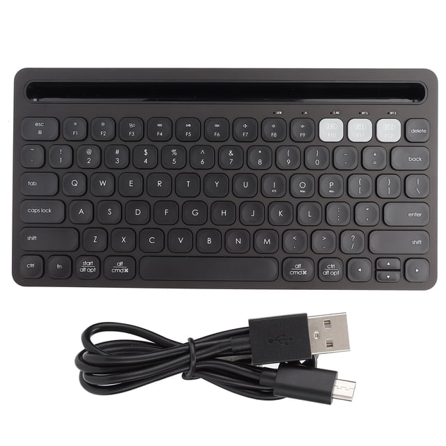 Ik8500 Teclado Bluetooth empresarial portátil multifunción para computadora, teléfono, tableta (negro)