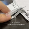 thumbnail image 2 of 50 Pack Replaceable Activated Carbon Filter PM 2.5-5 Layers Anti-fog Cloth, 2 of 5