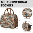 thumbnail image 6 of Womens Pioneer Flower Floral Print Pattern Lunch Box for Work,Insulated Lunch Bag for Women,Loncheras Para Mujer,Leakproof Adult Lunch Bag for Work,Beach,Travel,Picnic,Camping, 6 of 7