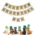 thumbnail image 3 of Decoraciones Banner Happy St. Patrick's Day Party Suministres Streamers Indoor Outdoor Hanging Ornament Walls Celebration Sala de juegos Inevent HA059259-00, 3 of 5