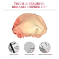thumbnail image 5 of Easygdp The Sunset of Dandelion Shower Caps for Women, Double Waterproof Layers Shower Cap, Quick Drying Bath Hair Cap Reusable, 5 of 9