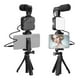 thumbnail image 1 of Kit de teléfonos inteligentes vlog kit vlogging tipod phipod teléfono + micrófono + luz de video + clip + 3.5 mm TRS A TRRS Cable de audio para la Grabación de video de transmisión en vivo, 1 of 7