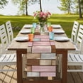 thumbnail image 4 of Table Runners 72 Inches Long Dress Scarves, Pink Brown Vintage Farmhouse Kitchen Table Runner, Coffee Tablerunners, Retro Farmhouse Elegant Pastoral 16x72 Inch, 4 of 9