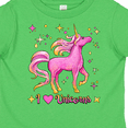 thumbnail image 4 of Inktastic I Love Unicorns- Pink and Yellow Boys or Girls Toddler T-Shirt, 4 of 5