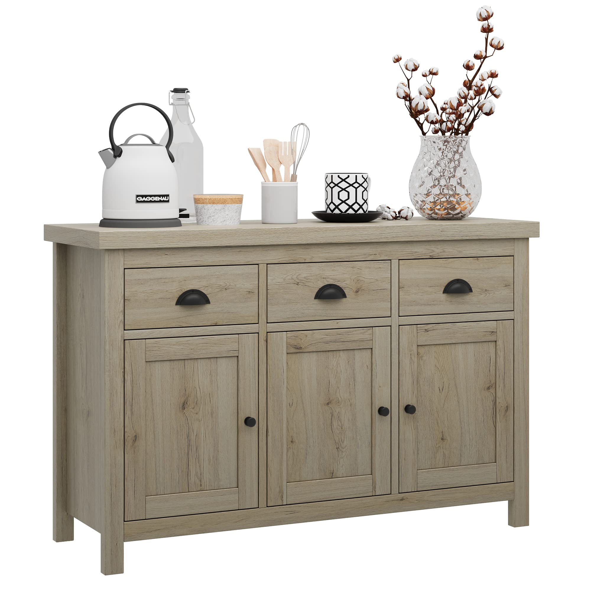 Litake Buffet Kitchen Storage Modern Bar Sideboard with