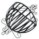 thumbnail image 3 of Macetero de hierro de estilo europeo para pared, soporte semicircular para macetas (negro), 3 of 7