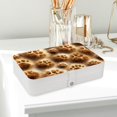 thumbnail image 6 of Dog Paw Print Portable PU Leather Necklace Organizer Box with Removable Compartment, Earring Holder, and Jewelry Display, 6 of 6