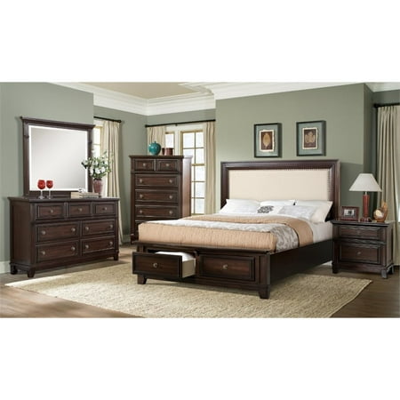 picket house furnishings harland 4 piece king bedroom set in espresso