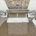 thumbnail image 3 of Designart 'Hemp Rope' Farmhouse Duvet Cover Set, 3 of 4