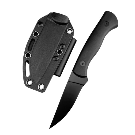 Fixed Blade Camping Knife with Kydex Sheath, 3.27'' 7Cr13MoV Steel, Nylon Handle, for Fishing & Everyday Carry