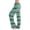 Green, variant on Women's Striped Wide Leg Lounge Pants, Drawstring Waist Slant Pockets, Soft Knit Cloth for Home Loungewear in Summer White L