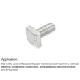 thumbnail image 5 of Square Head Bolt, 10 Pack M6x12mm 304 Stainless Steel Grade C Square Screws, 5 of 5
