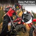 thumbnail image 3 of 49cc 2-Stroke Gas Dirt Bike for Kids 8+, Mini Gas Powered Dirt Bike with Front & Rear Suspension, Disc Brakes, Adjustable Speed Control, Kill Switch, Pull Start, 28 MPH, Red, 3 of 7