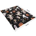 thumbnail image 4 of Halloween Ghosts Pumpkins and Stars Blanket,Comfortable Soft Lamb Wool Throw Blanket,All Season,Warm Lightweight Blankets for Sofa Bed Couch Living Room Chair,60"x80", 4 of 4