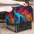 thumbnail image 7 of Yiaed Colorful Abstract Swirls Print Two Slice Bread Machine Cover, Universal Size Kitchen Appliance Cover for Bread Machine,Bread Machine Cover, 7 of 7