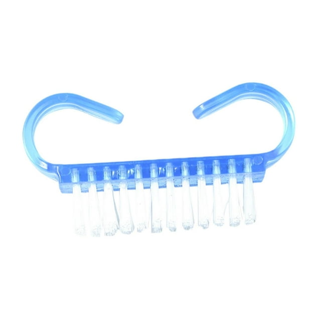 Paquete de 10 Cepillos para Uñas con Mango, Cepillos para Limpiar Uñas, Cepillos, Cepillos para Manicura, Cepillos para Limpieza de Manos para Salón E azul