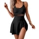 thumbnail image 3 of Traje de Baño de una Pieza para Mujer, Traje de Baño con Control de Abdomen, Tirantes Ajustables, Negro, Talla S, 3 of 10