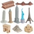 thumbnail image 1 of Ensemble de Figurines Miniatures 10x Monuments Ensemble de Jeu pour Tout-Petits Mini Simulation, 1 of 8