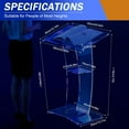 thumbnail image 2 of Clear Podium Stand for Churches, Portable Lecterns & Podiums Pulpits for Churches, Presentation Clear Podium Lectern Church Acrylic Podium Stand for Church, Weddings, School, Office (US Stock), 2 of 16